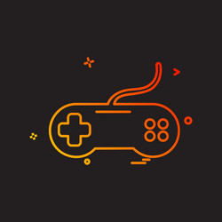game controller icon design vector image
