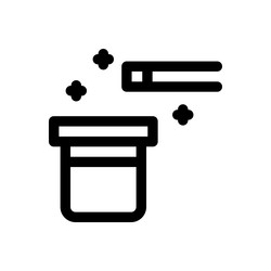 magic icon thin linear style design isolated vector image