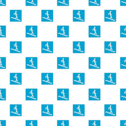 man descending the stairway pattern seamless vector image