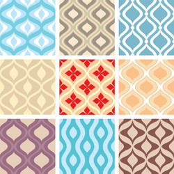 Seamless Geometric Patterns vector image