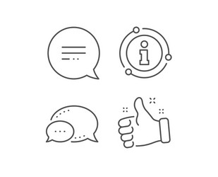 text message line icon chat comment sign speech vector image