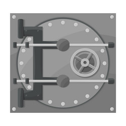 Bank safe iconcartoon icon isolated vector