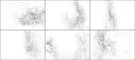 dark rough noise particles set elements vector image