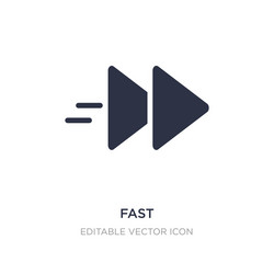 fast icon on white background simple element from vector image