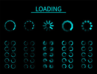 Progressive Loading Circle Animation vector image