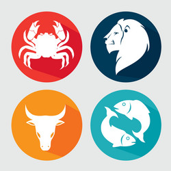 astrological signs of the zodiac Vector Image