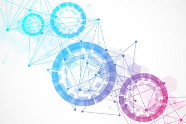 big data visualization background modern vector image