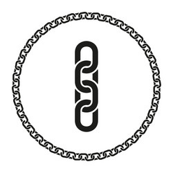 Metallic Chain Circle Seamless Loop vector image