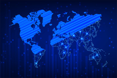 technology image of globe vector image