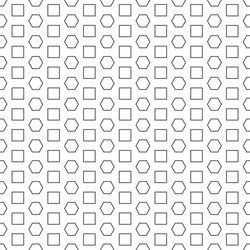 abstract hexagon square pattern white background v vector image