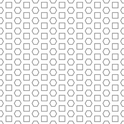 Abstract hexagon square pattern white background v vector