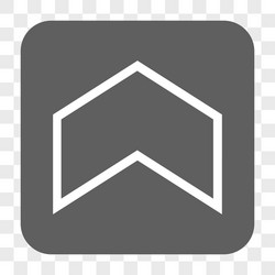 arrowhead up rounded square button vector image