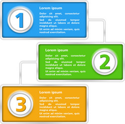 Diagram Template with Three Elements vector image