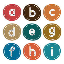 learn to write letters part 1 small vector image