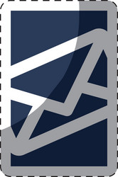 message or email button thumbnail image vector image