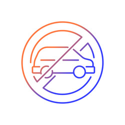no using when driving gradient linear manual vector image