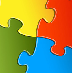 puzzle solution background vector image