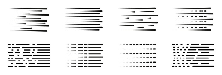 Speed Streak Lines - Dynamic Effect vector image