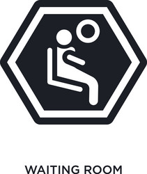 waiting room isolated icon simple element from vector image