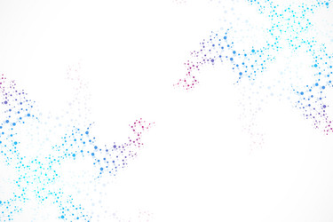 structure molecule and communication dna atom vector image