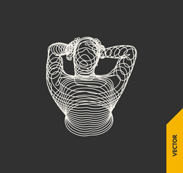 3d artificial intelligence technology engineering vector image