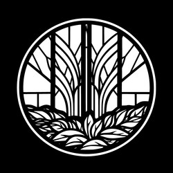 Medieval gothic stained glass round window texture