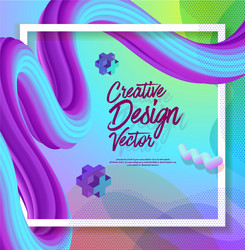 Abstract 3D Flow Background vector image
