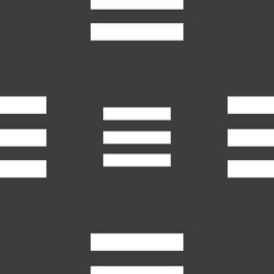 align text to the width icon sign seamless pattern vector image