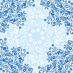 Floral Scroll Pattern vector image