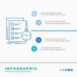 Task Checklist Timeline Infographic vector image