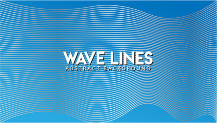 abstract wave line background design template vector image