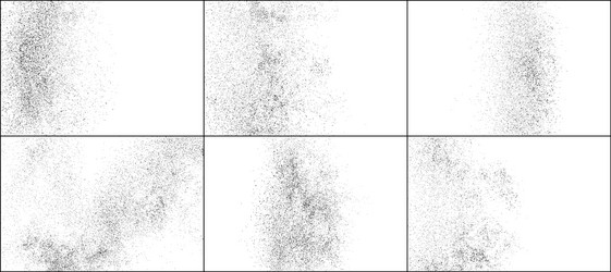 dark rough noise particles set elements vector image