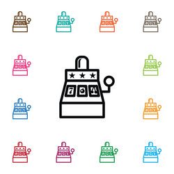 isolated win icon luck element can be use vector image