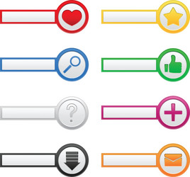 web buttons vector image