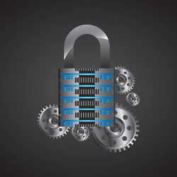 web hosting icon technology design vector image