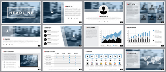 design element of infographics for presentations vector image