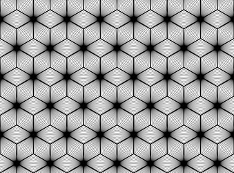 seamless 3d optical rhombus pattern background vector image