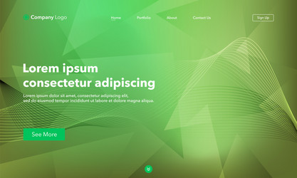 abstract background website landing page template vector image