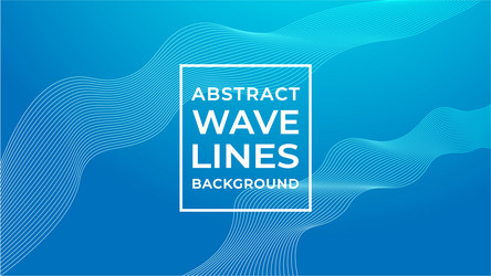abstract wave line background design template vector image