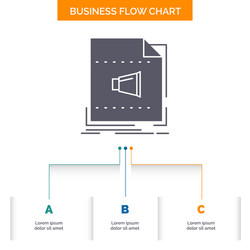 audio file format music sound business flow chart vector image