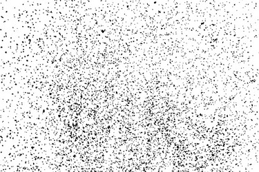 Black grainy texture isolated on white vector