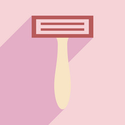 flat with shadow icon and mobile application vector image