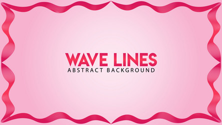 Abstract wave line background design template vector