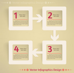 Flat infographics design background Royalty Free Vector