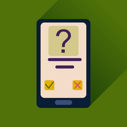 flat web icon with long shadow mobile applications vector image