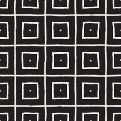 hand drawn seamless repeating pattern with lines vector image