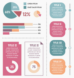infographics elements and objects big huge set all vector image