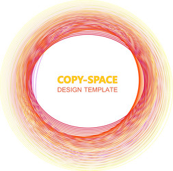 abstract composition of different circles design vector image