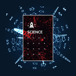 Abstract Science Network vector image
