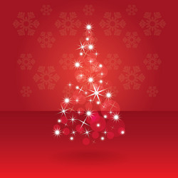 abstract christmas tree vector